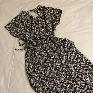 Uniqlo | Crepe Jersey Wrap Print Dress